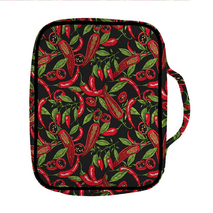 Hot Chili Peppers Pattern Print Front Pocket Bible Bag