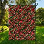 Hot Chili Peppers Pattern Print Garden Flag