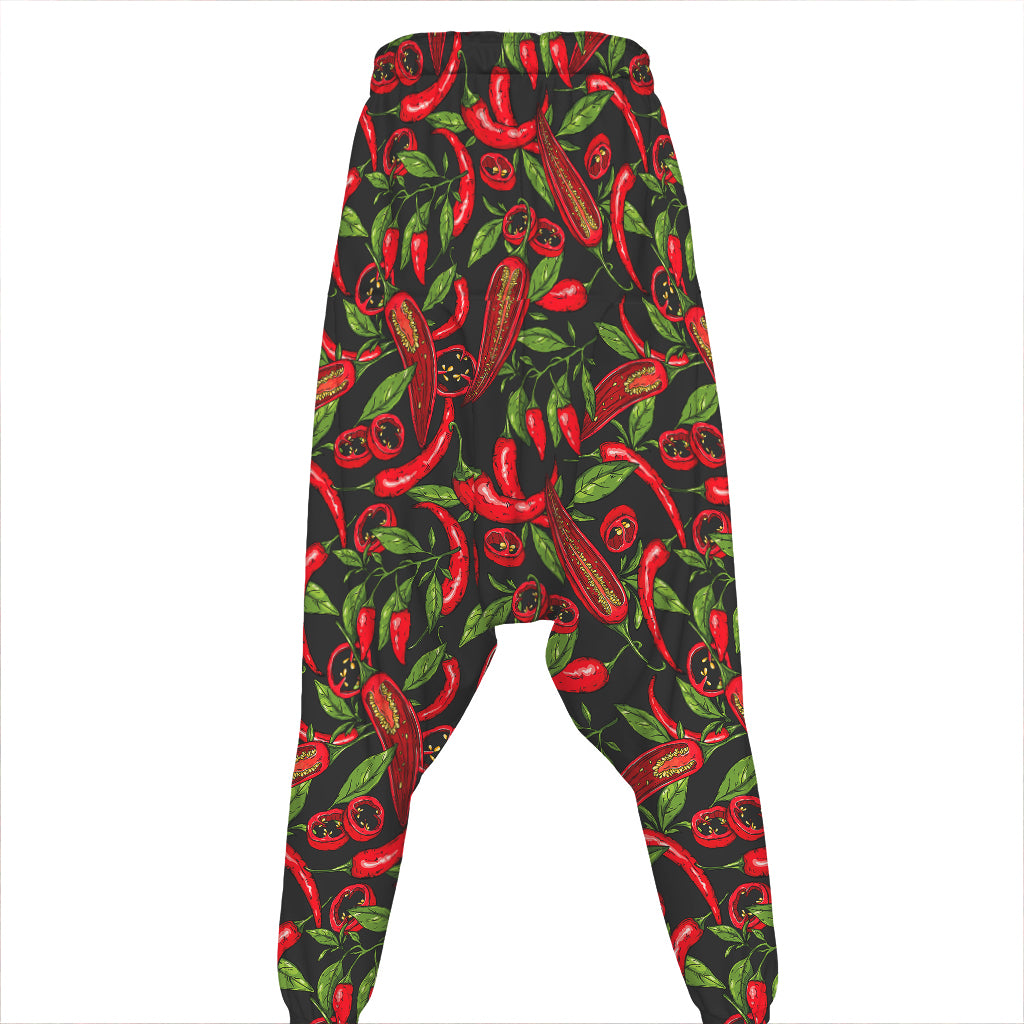 Hot Chili Peppers Pattern Print Hammer Pants
