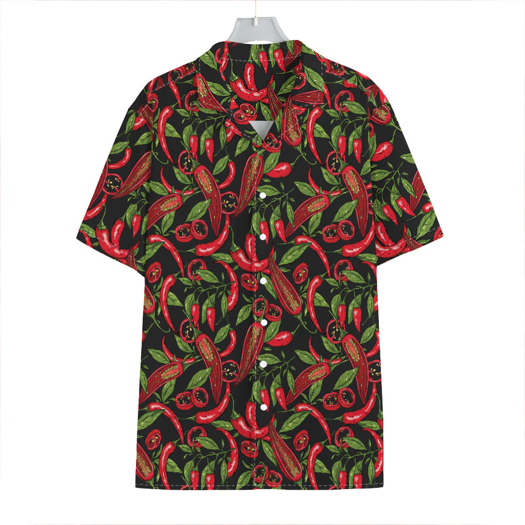 Hot Chili Peppers Pattern Print Hawaiian Shirt