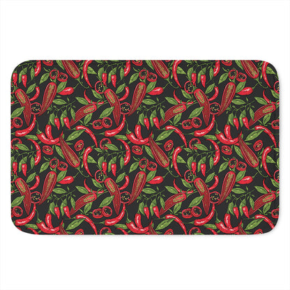 Hot Chili Peppers Pattern Print Indoor Door Mat