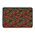 Hot Chili Peppers Pattern Print Kitchen Mat