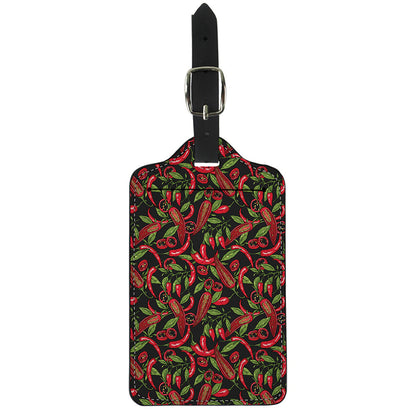 Hot Chili Peppers Pattern Print Luggage Tag