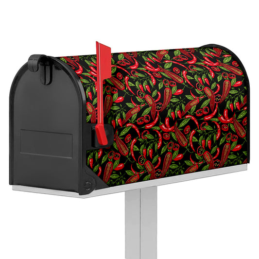 Hot Chili Peppers Pattern Print Mailbox Cover
