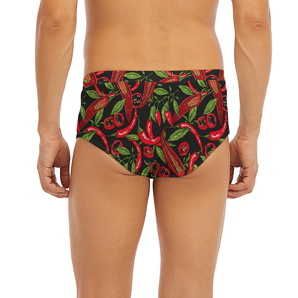 Hot Chili Peppers Pattern Print Men's Briefs