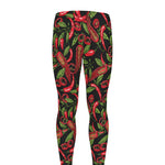 Hot Chili Peppers Pattern Print Men's leggings