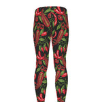 Hot Chili Peppers Pattern Print Men's leggings