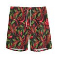 Hot Chili Peppers Pattern Print Men's Athletic Shorts