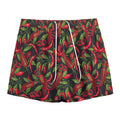 Hot Chili Peppers Pattern Print Mesh Shorts