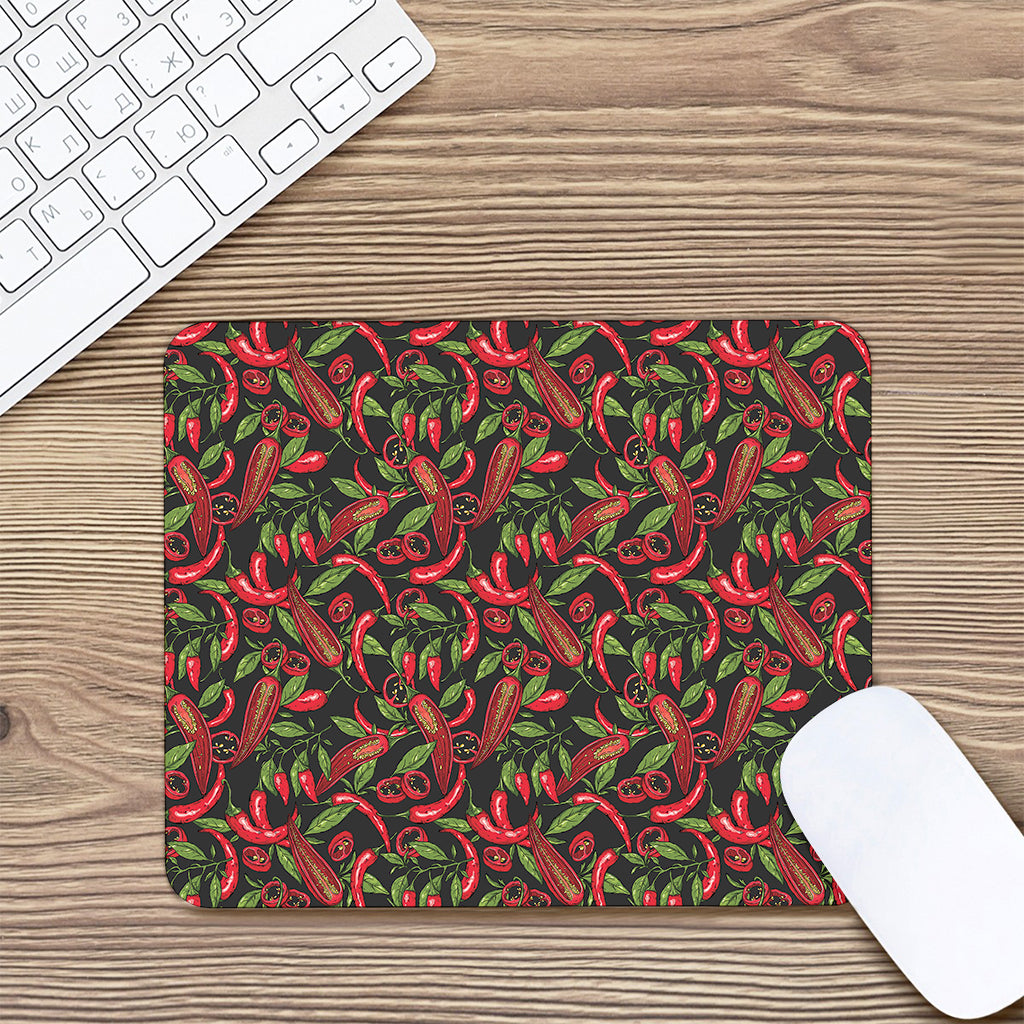 Hot Chili Peppers Pattern Print Mouse Pad