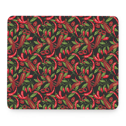 Hot Chili Peppers Pattern Print Mouse Pad