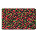 Hot Chili Peppers Pattern Print Polyester Doormat