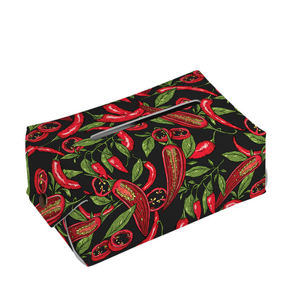 Hot Chili Peppers Pattern Print Rectangle Tissue Box Cover