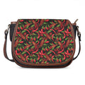 Hot Chili Peppers Pattern Print Saddle Bag