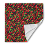 Hot Chili Peppers Pattern Print Silk Bandana