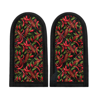 Hot Chili Peppers Pattern Print Skillet Handle Cover