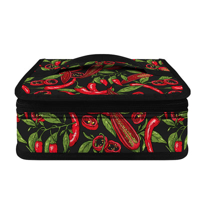 Hot Chili Peppers Pattern Print Small Lunch Bag