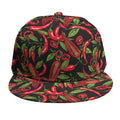 Hot Chili Peppers Pattern Print Snapback Cap