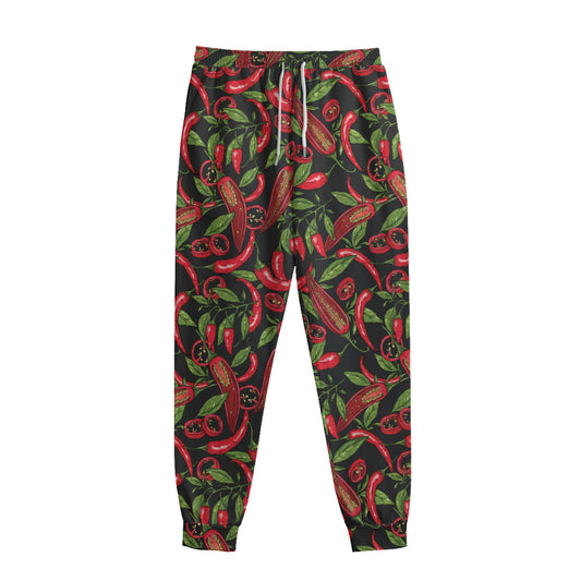 Hot Chili Peppers Pattern Print Sweatpants