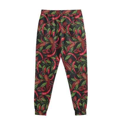 Hot Chili Peppers Pattern Print Sweatpants