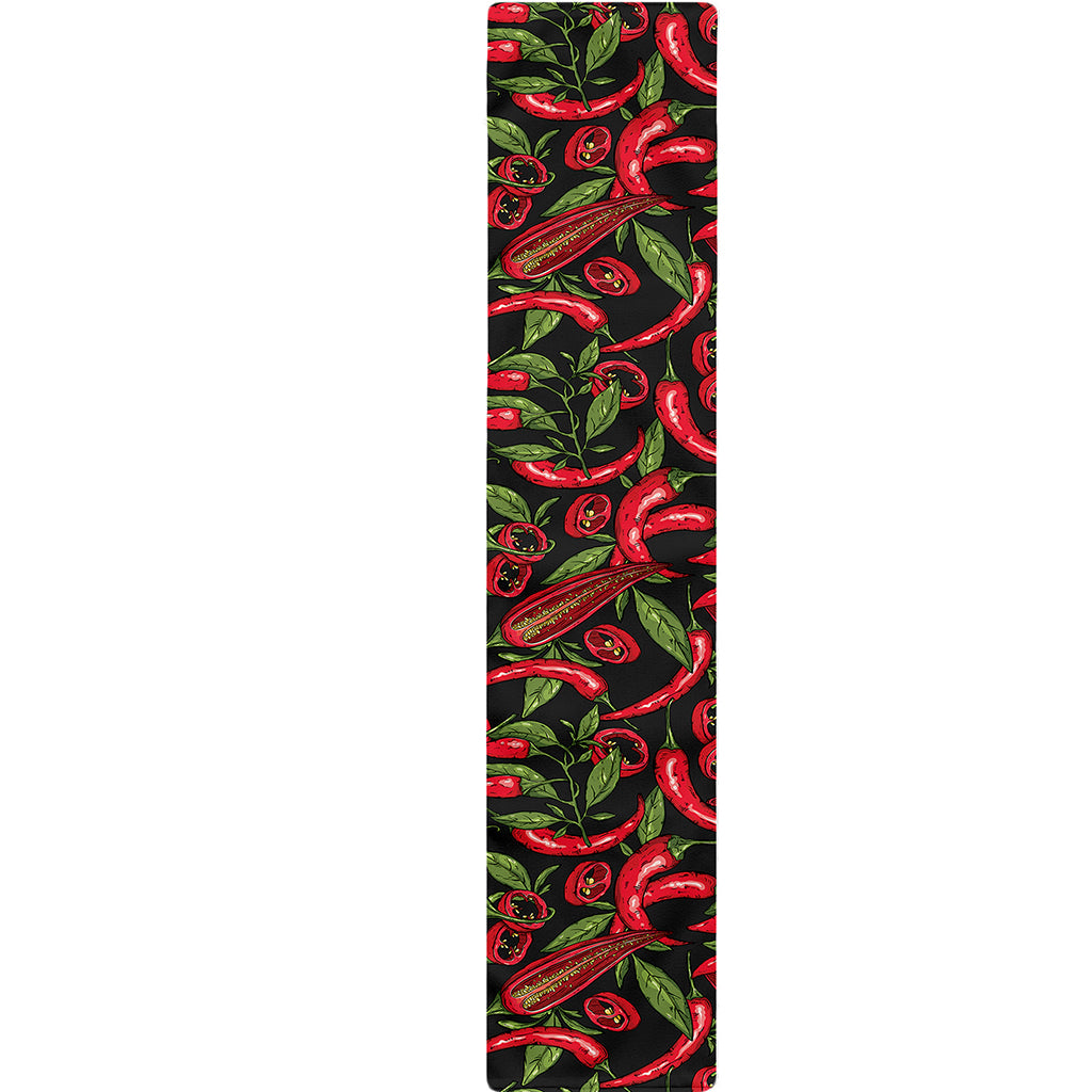 Hot Chili Peppers Pattern Print Table Runner
