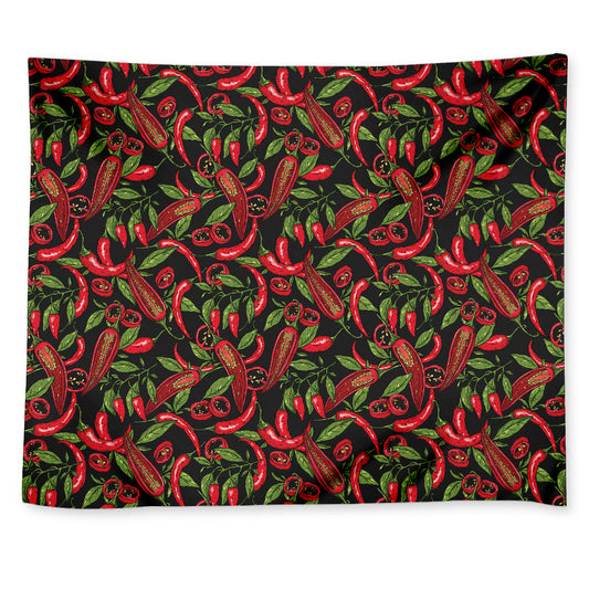 Hot Chili Peppers Pattern Print Tapestry