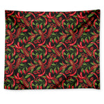 Hot Chili Peppers Pattern Print Tapestry