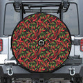 Hot Chili Peppers Pattern Print Tire Cover With Camera Hole