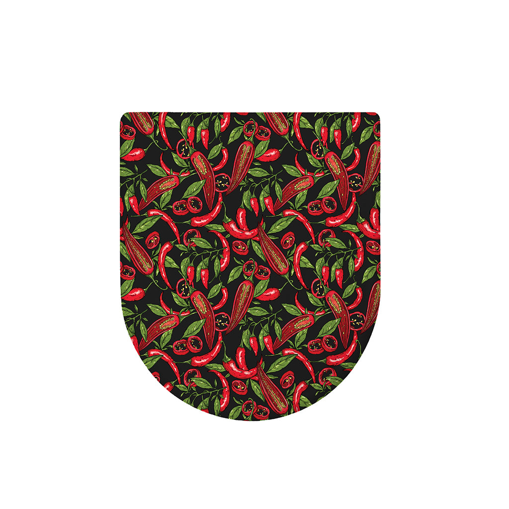 Hot Chili Peppers Pattern Print Toilet Lid Cover