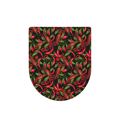 Hot Chili Peppers Pattern Print Toilet Lid Cover