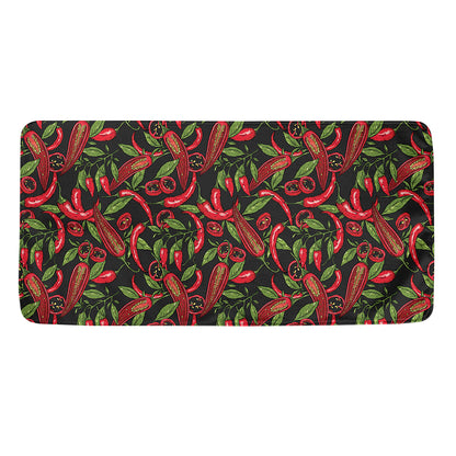 Hot Chili Peppers Pattern Print Towel