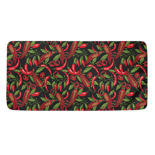 Hot Chili Peppers Pattern Print Towel