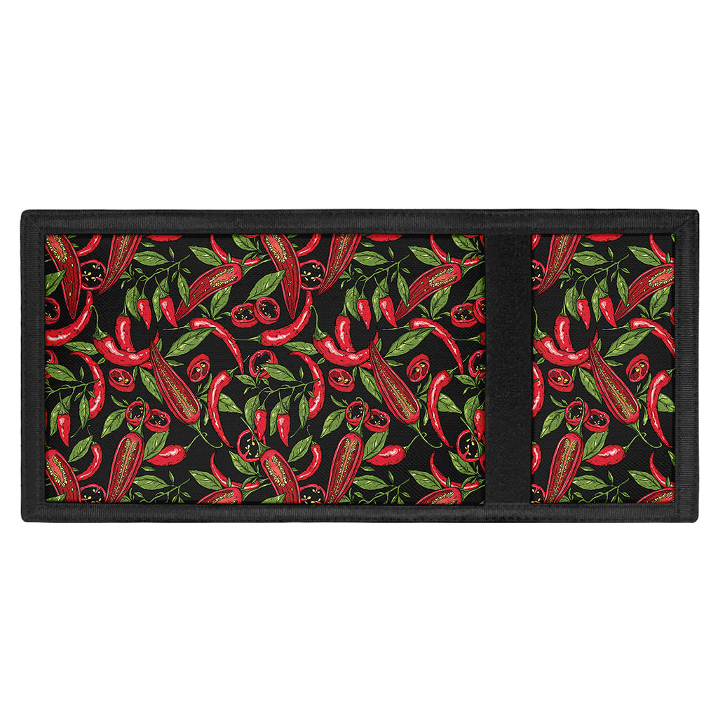 Hot Chili Peppers Pattern Print Trifold Wallet