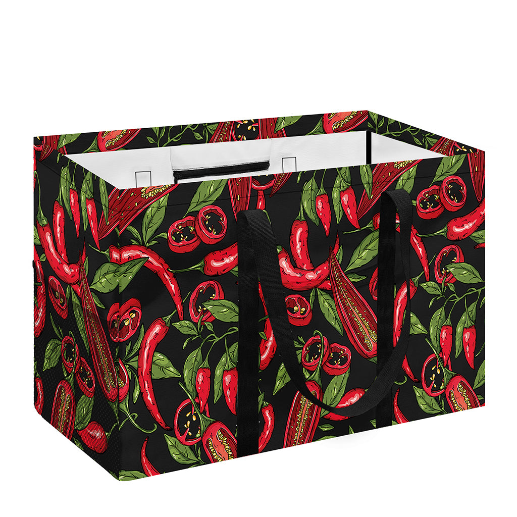 Hot Chili Peppers Pattern Print Utility Tote Bag