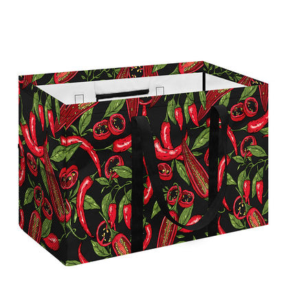 Hot Chili Peppers Pattern Print Utility Tote Bag