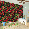 Hot Chili Peppers Pattern Print Wall Sticker