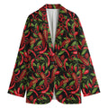 Hot Chili Peppers Pattern Print Women's Blazer