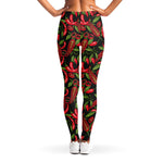 Hot Chili Peppers Pattern Print Women's Leggings