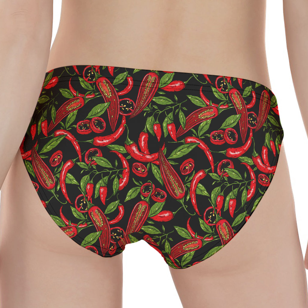 Hot Chili Peppers Pattern Print Women's Panties