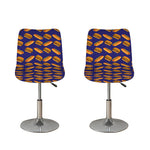 Hot Dog And Hamburger Pattern Print Bar Stool Covers
