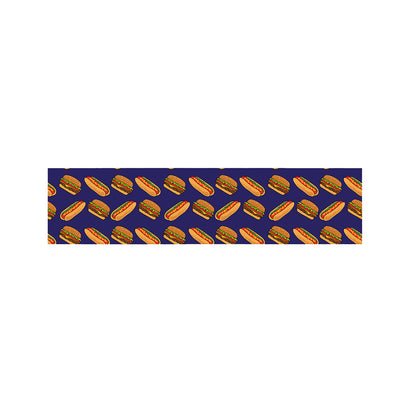 Hot Dog And Hamburger Pattern Print Bed Runner