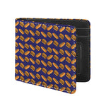 Hot Dog And Hamburger Pattern Print Bifold Wallet