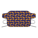 Hot Dog And Hamburger Pattern Print Car Windshield Snow Cover