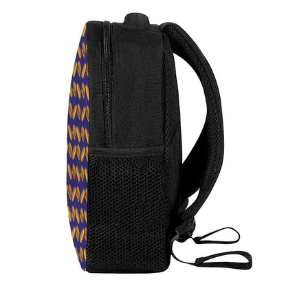 Hot Dog And Hamburger Pattern Print Casual Backpack