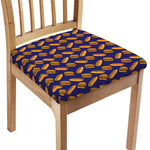 Hot Dog And Hamburger Pattern Print Chair Cushion Cover