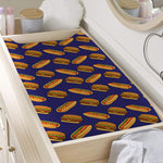 Hot Dog And Hamburger Pattern Print Changing Pad Cover