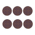 Hot Dog And Hamburger Pattern Print Coaster Set