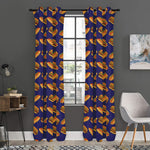 Hot Dog And Hamburger Pattern Print Curtain