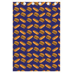 Hot Dog And Hamburger Pattern Print Curtain