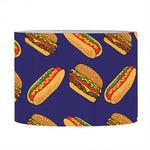 Hot Dog And Hamburger Pattern Print Drum Lamp Shade